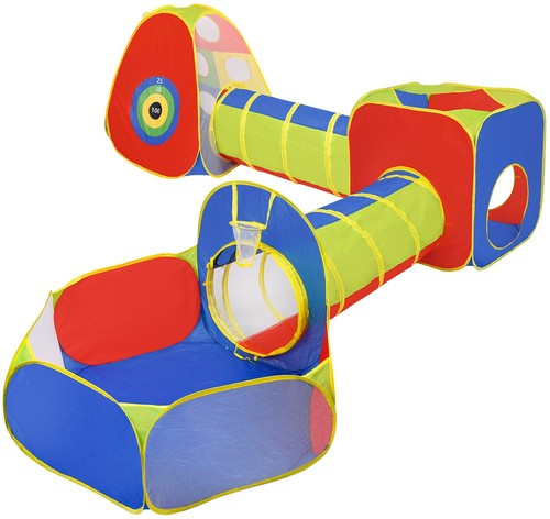 Bunt zelt mit - tunnel, und