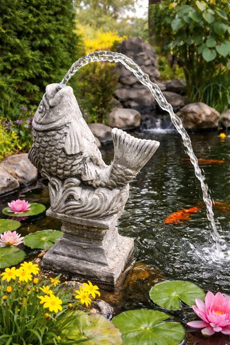 Wasserspeier wasserspiel fisch - wasserspeier/wasserspiel,
