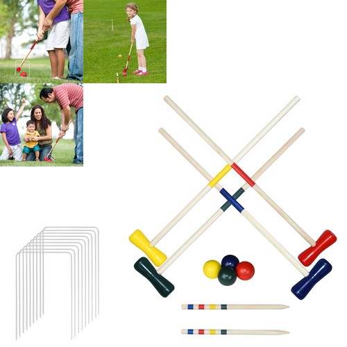 Croquet spiel krocket - croquet-spiel, set