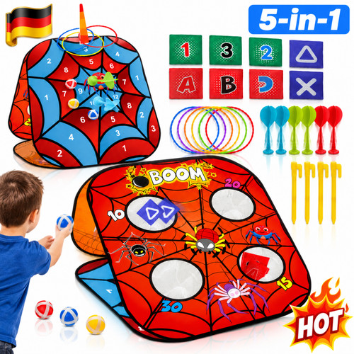 Spielset wurfspiel set - 5-in-1-spielset, wurfspiel-set