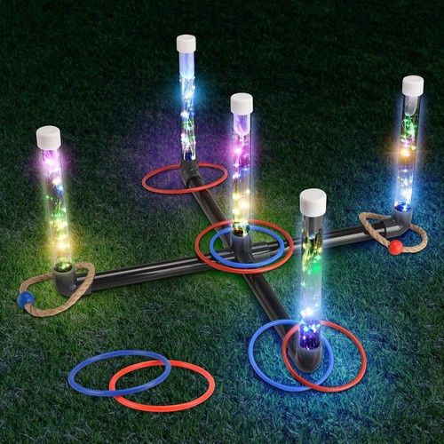Led ringwurfspiel gartenspiel - ringwurfspiel,